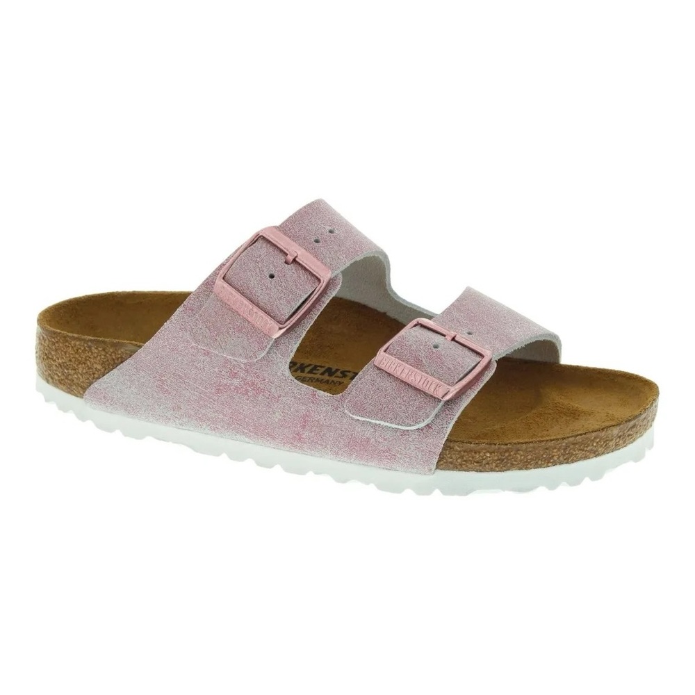 Birkenstock Women's Arizona Washed Metallic Sandals